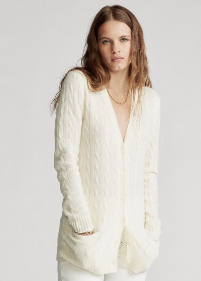 Polo Ralph Lauren Cable-Knit Cashmere Cardigan Dame Danmark (CSQKX7241)